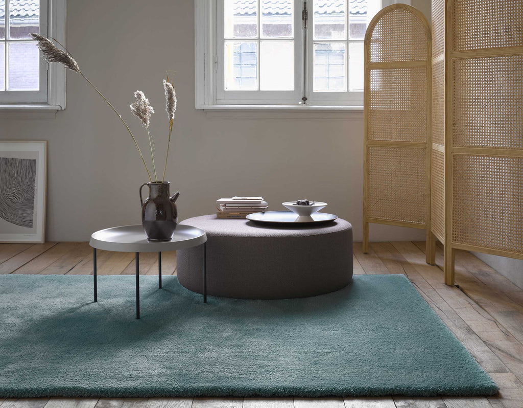 Esprit Teppich Grau Grün Hochflor "Relaxx"