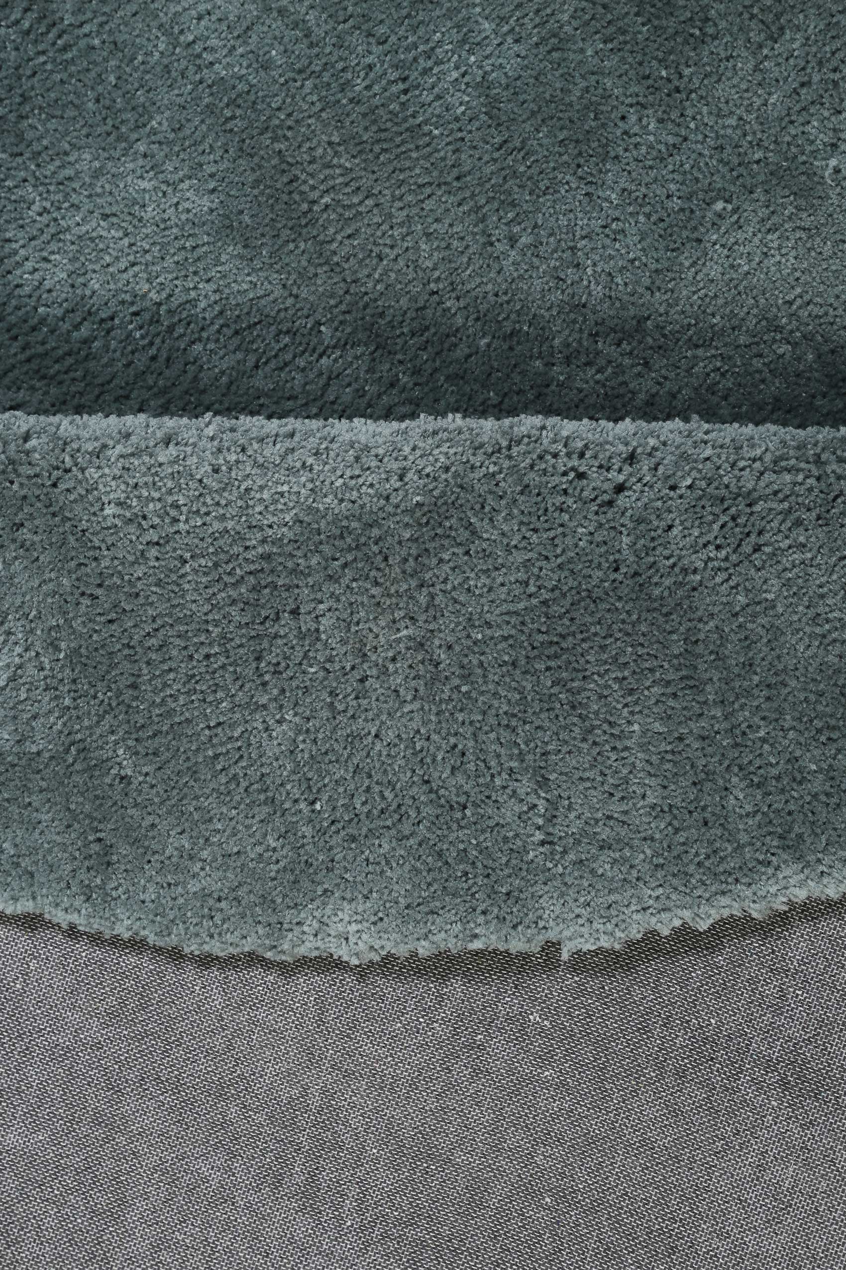 Esprit Teppich Rund Grau Grün Hochflor "Relaxx"