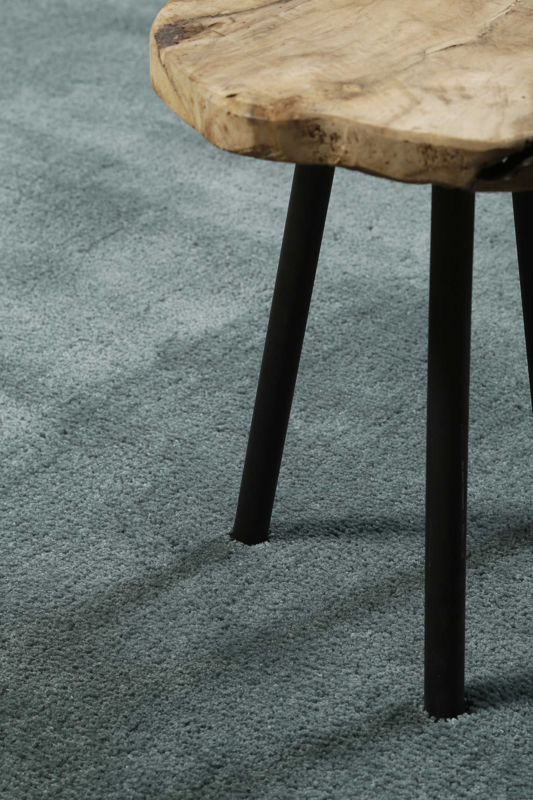 Esprit Teppich Grau Grün Hochflor "Relaxx"