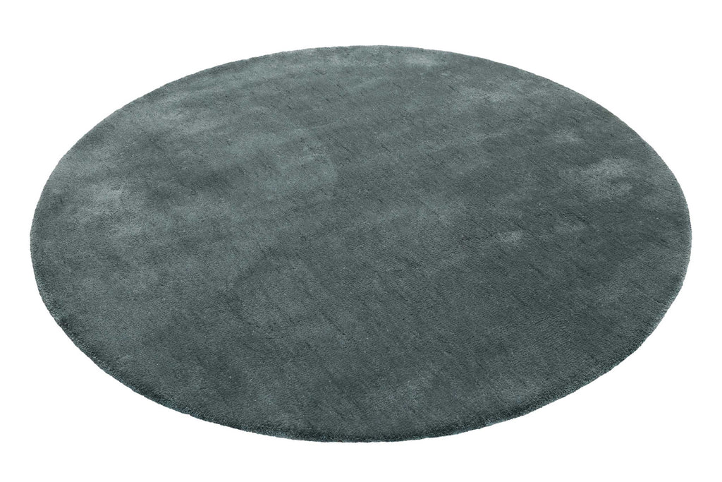 Esprit Teppich Rund Grau Grün Hochflor "Relaxx"