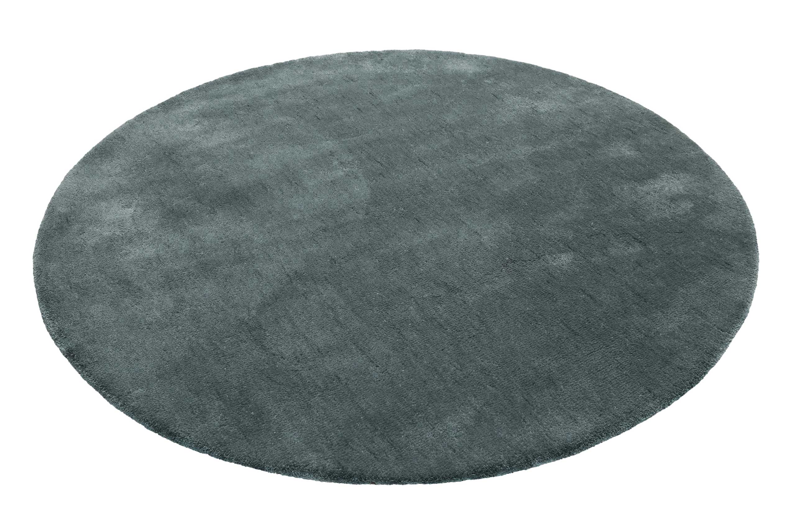 Esprit Teppich Rund Grau Grün Hochflor "Relaxx"