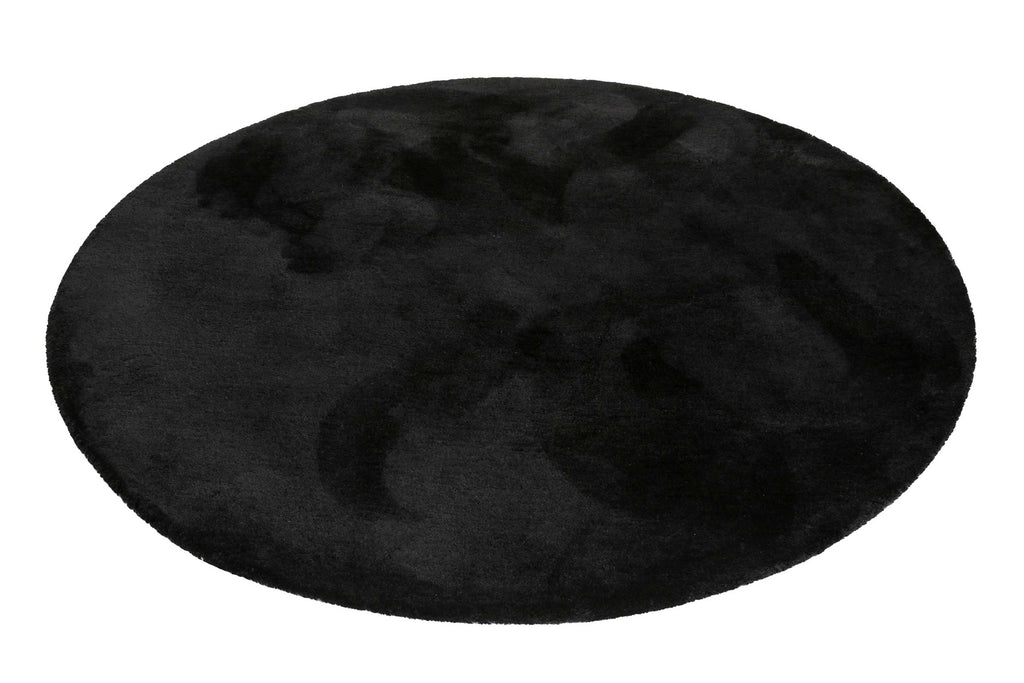Esprit Teppich Rund Schwarz Hochflor "Relaxx"