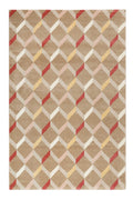 Esprit Teppich Beige Braun Rot Kurzflor "Rica"
