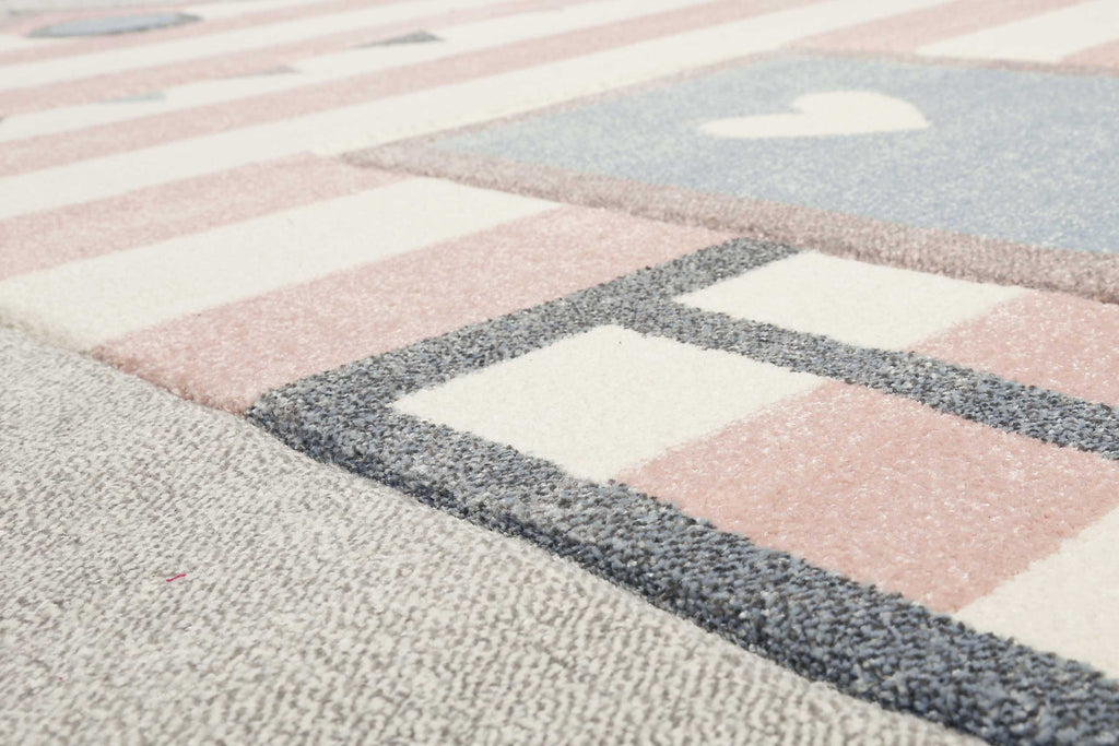 Esprit Kinderteppich Grau Rosa "Sea Castle"