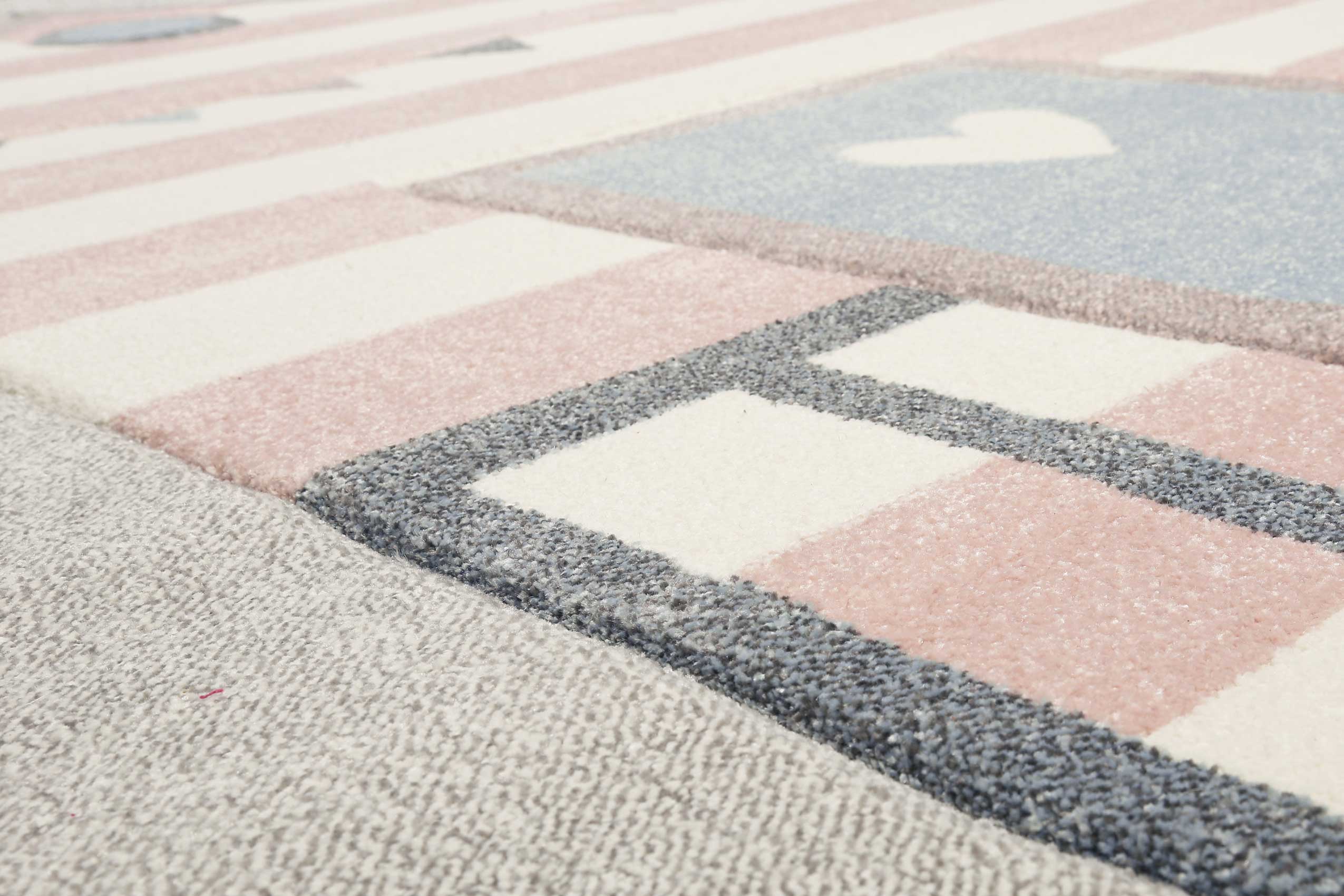Esprit Kinderteppich Grau Rosa "Sea Castle"
