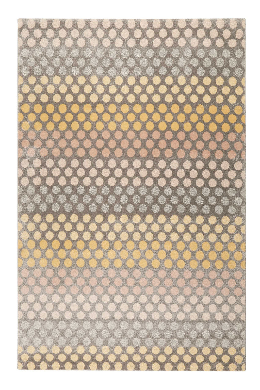 Esprit Teppich Taupe Gelb Rosa Kurzflor "Spotted Stripe"