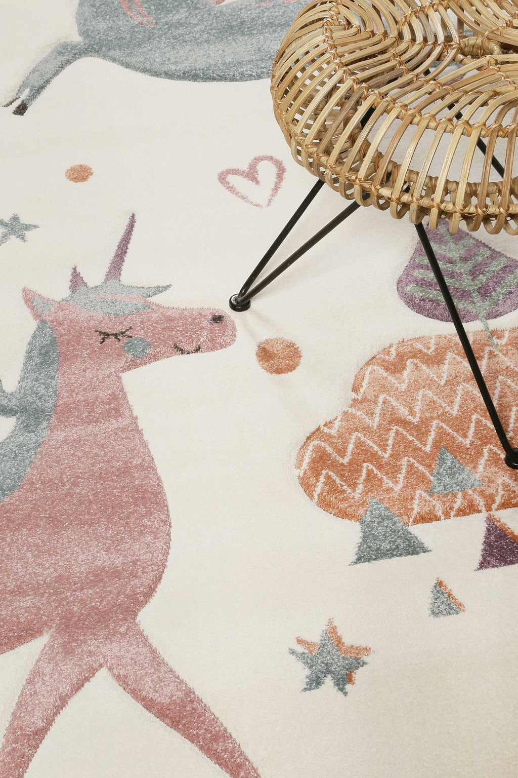 Esprit Kinderteppich beige "Sunny Unicorn"