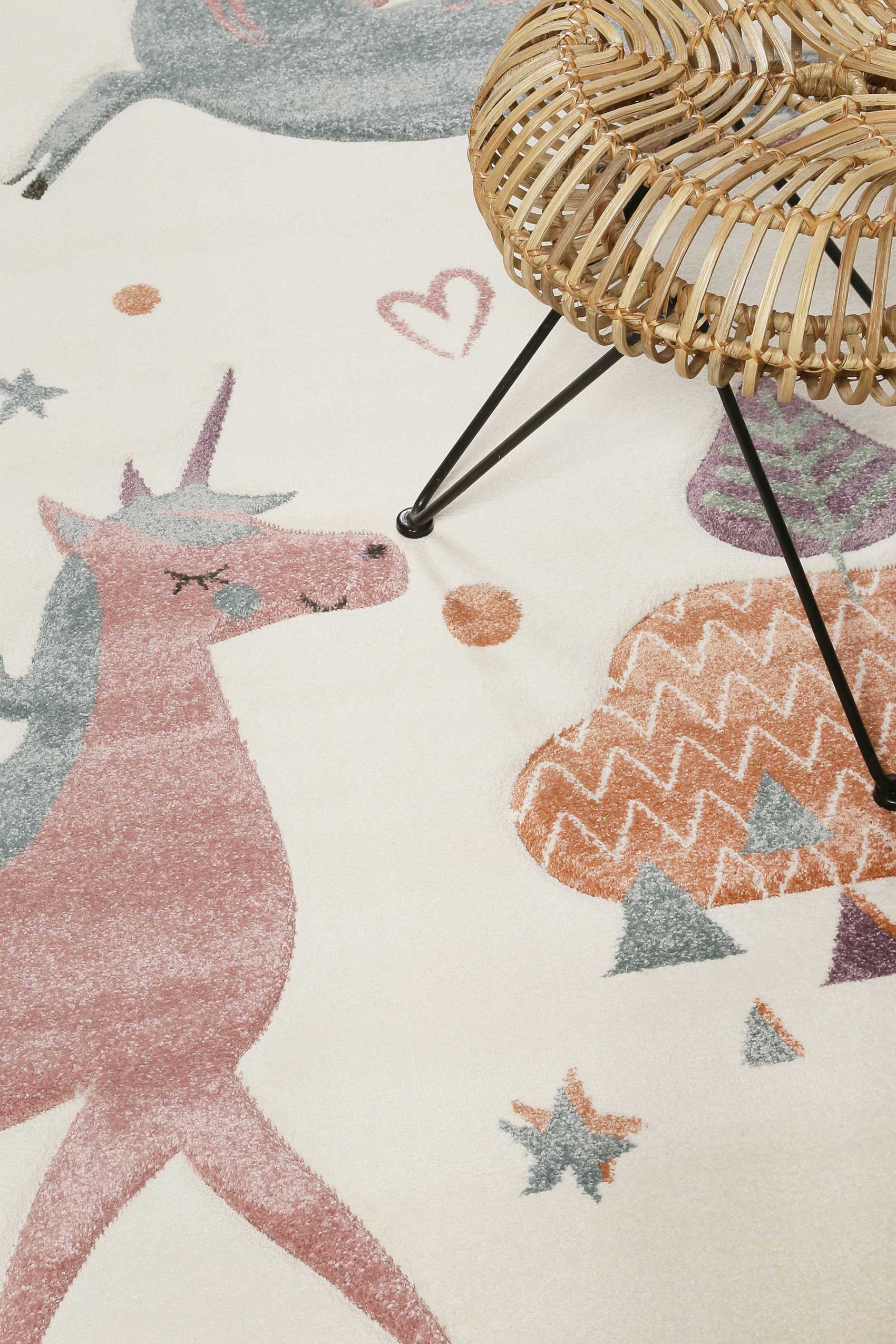 Esprit Kinderteppich beige "Sunny Unicorn"