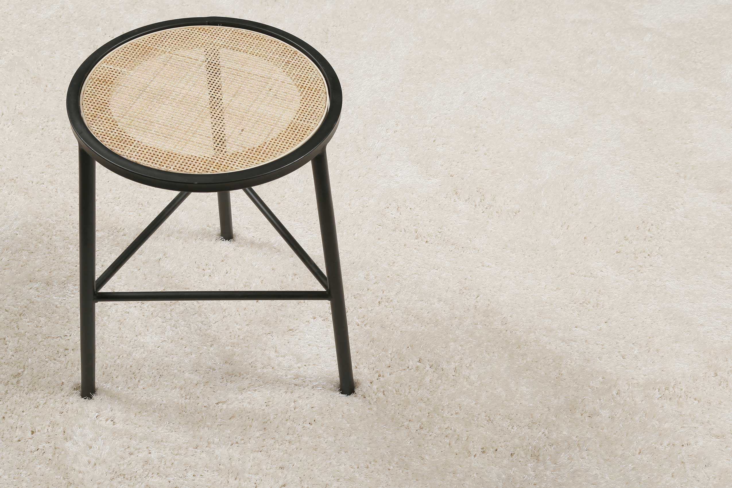 Esprit Teppich Rund Creme Weiß Hochflor "#Swagger Shag"