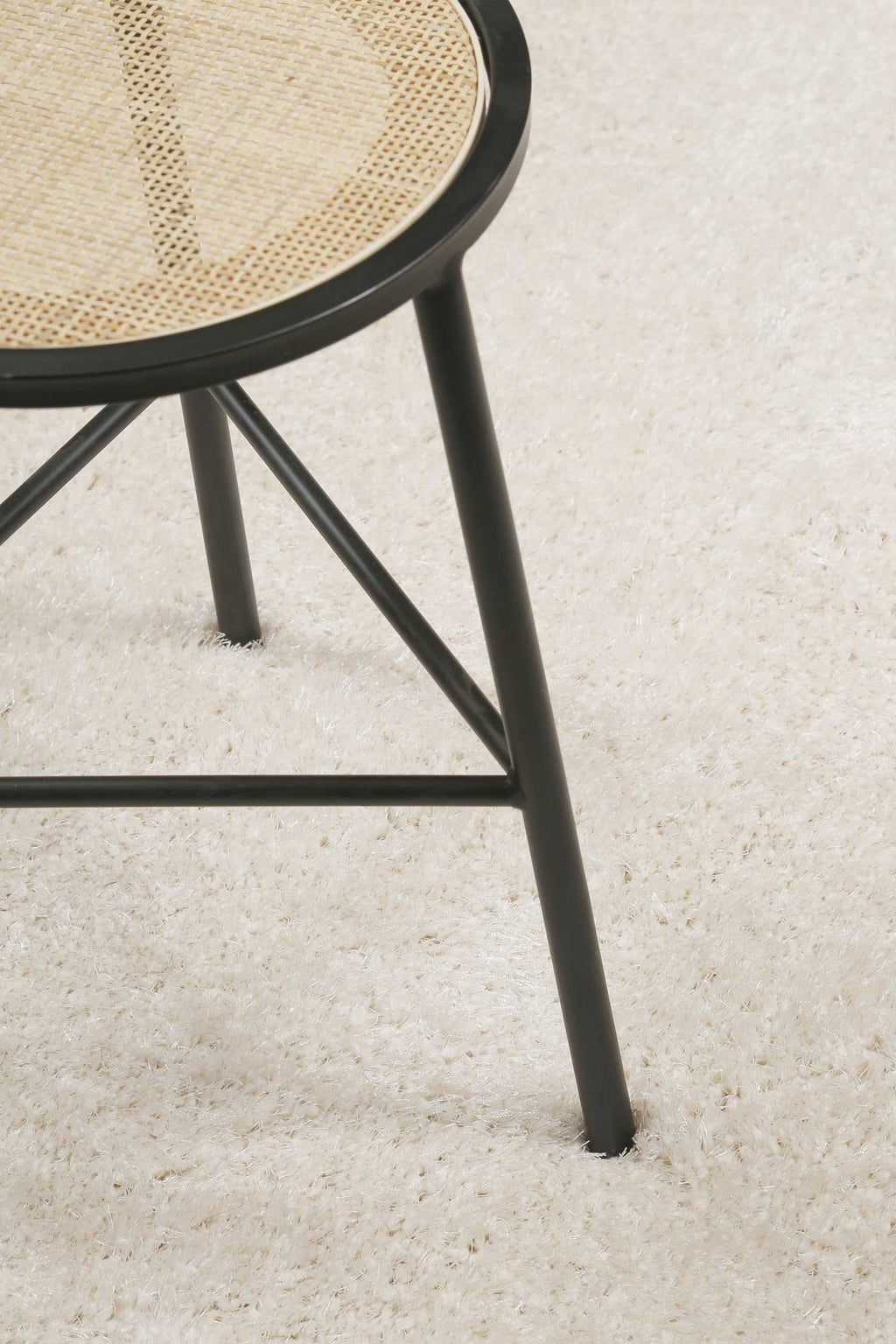 Esprit Teppich Rund Creme Weiß Hochflor "#Swagger Shag"