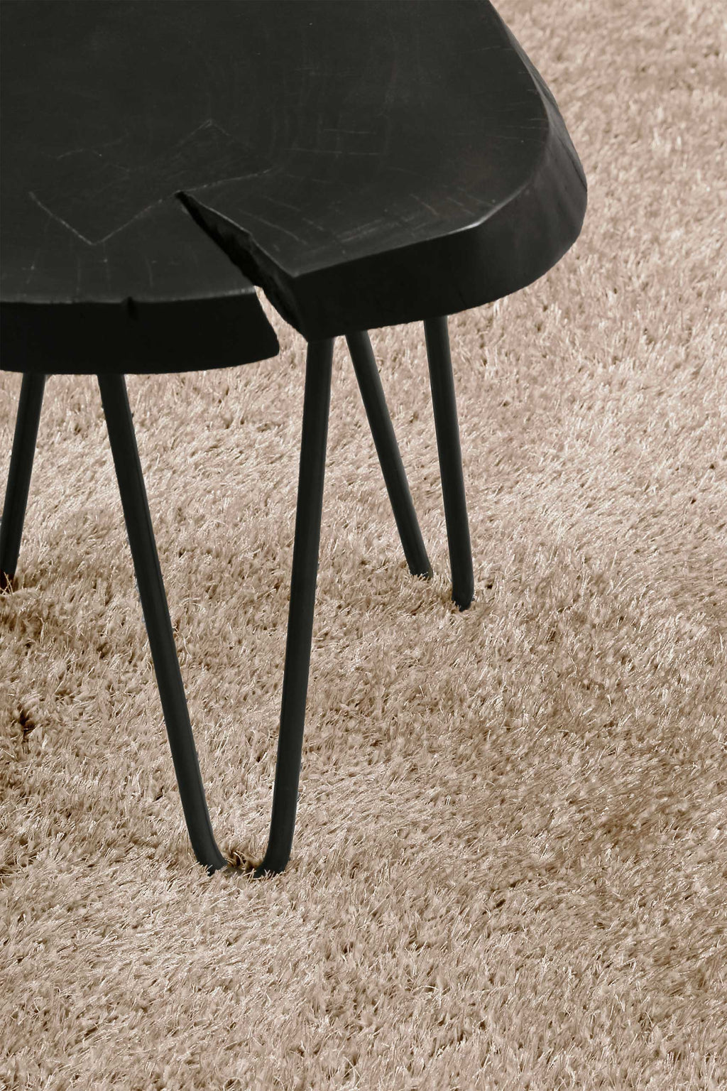 Esprit Teppich Rund Sand Hochflor "#Swagger Shag"