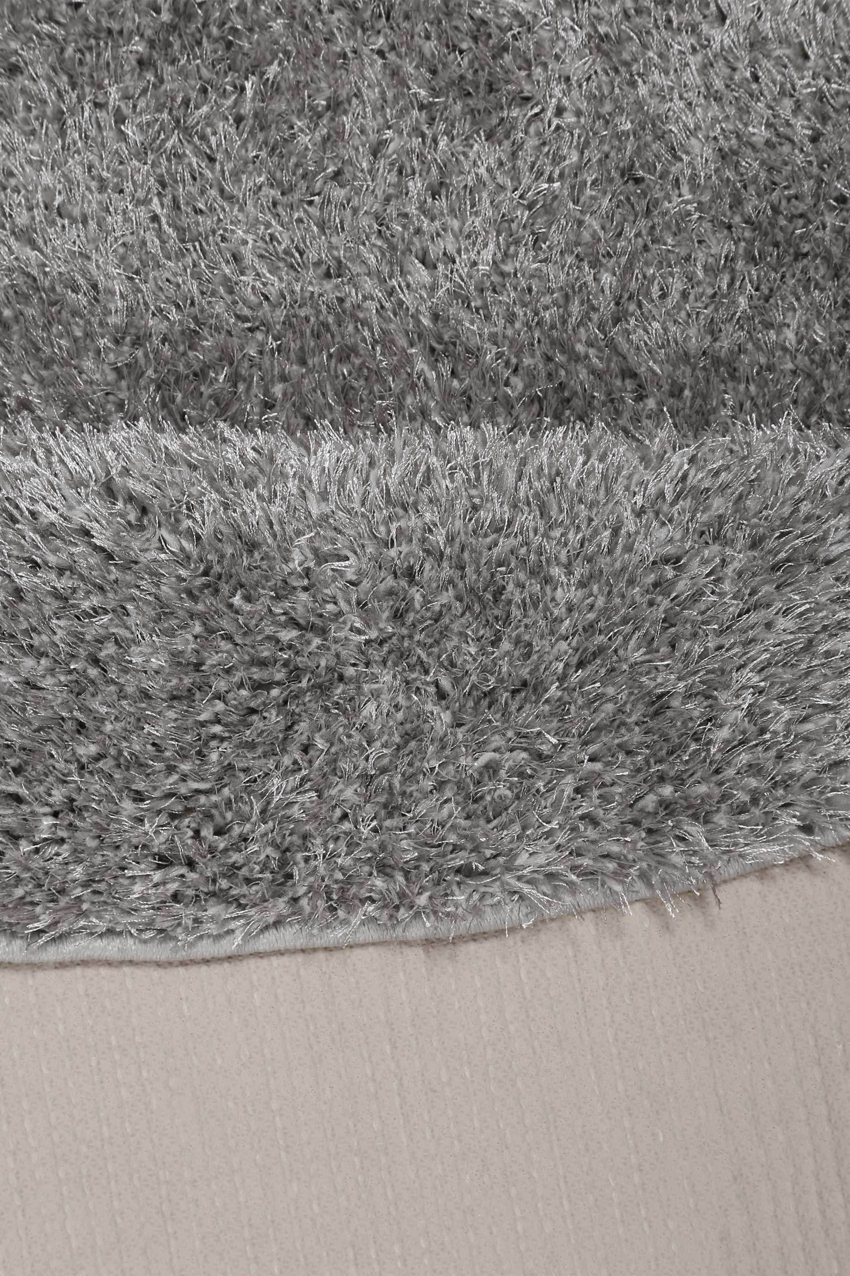 Esprit Teppich Rund Hellgrau Hochflor "#Swagger Shag"