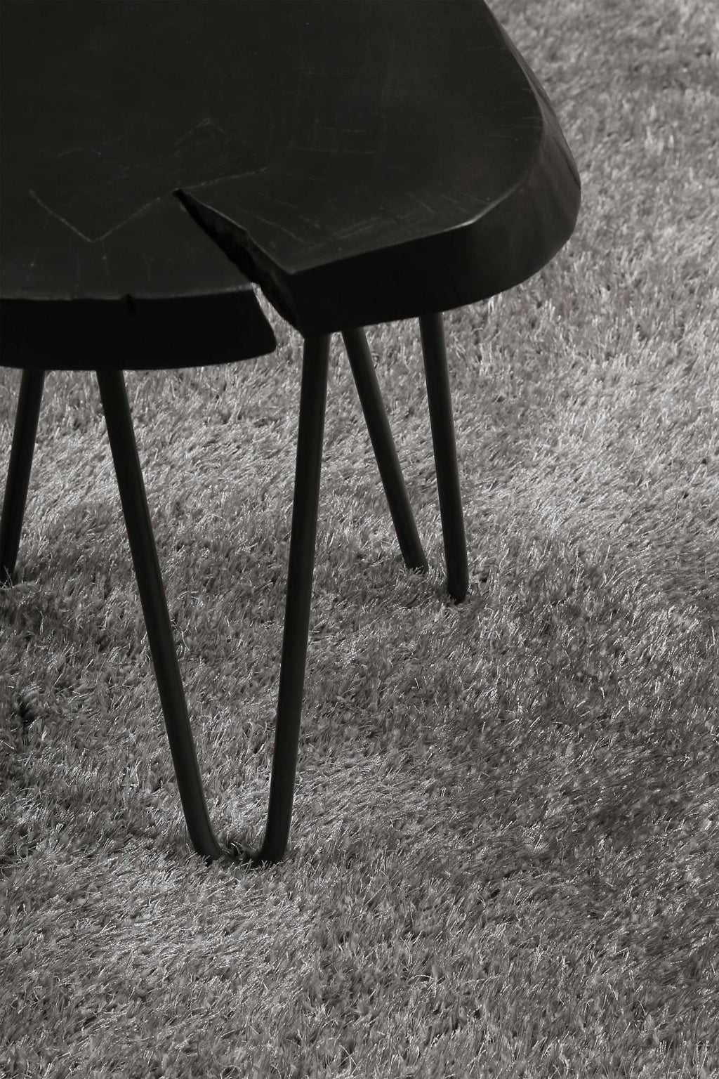 Esprit Teppich Rund Hellgrau Hochflor "#Swagger Shag"