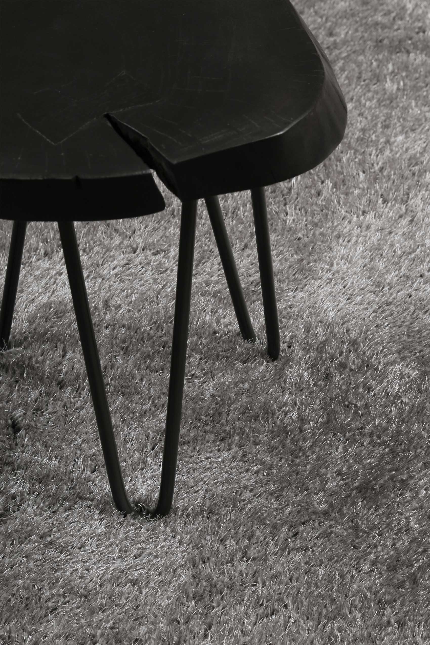 Esprit Teppich Rund Hellgrau Hochflor "#Swagger Shag"