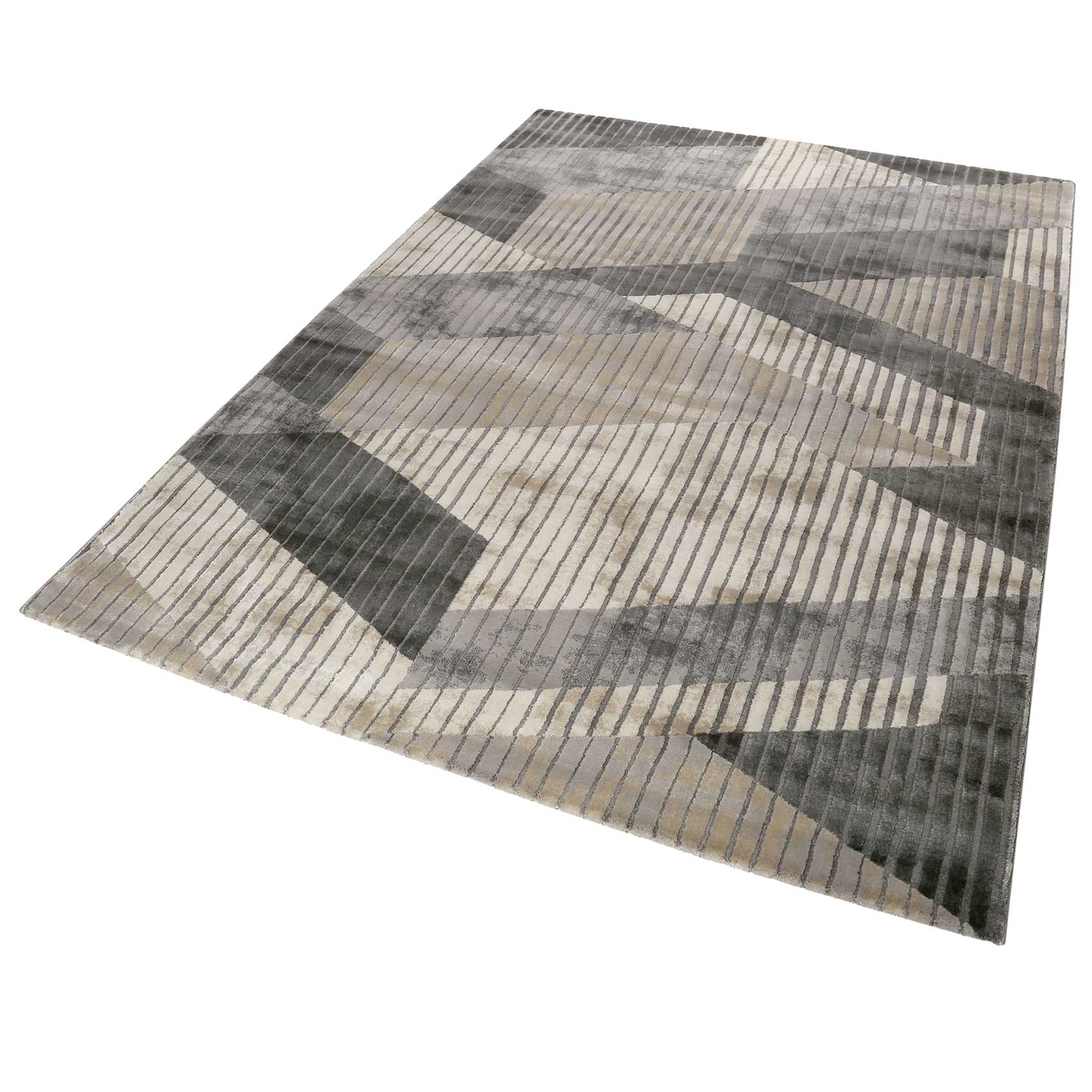 Esprit Teppich Grau Taupe Kurzflor "Tamo"