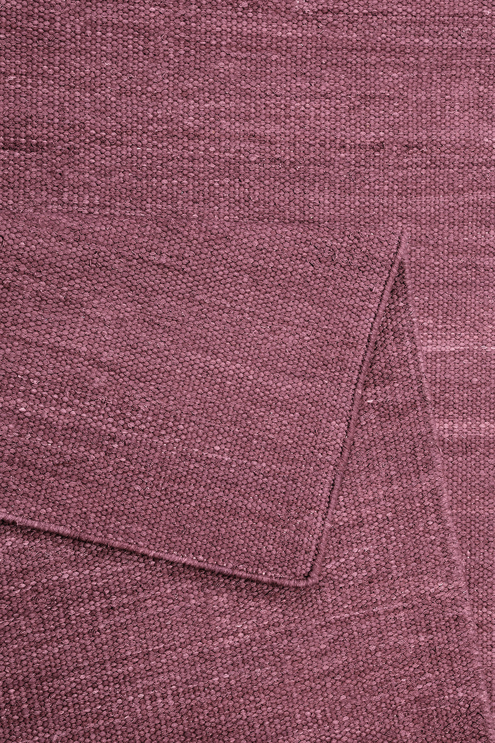Esprit Kurzflor Teppich Flieder Rot aus Baumwolle "Rainbow Kelim"