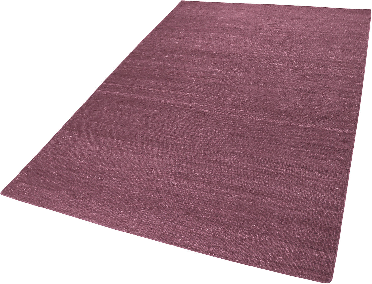 Esprit Kurzflor Teppich Flieder Rot aus Baumwolle "Rainbow Kelim"