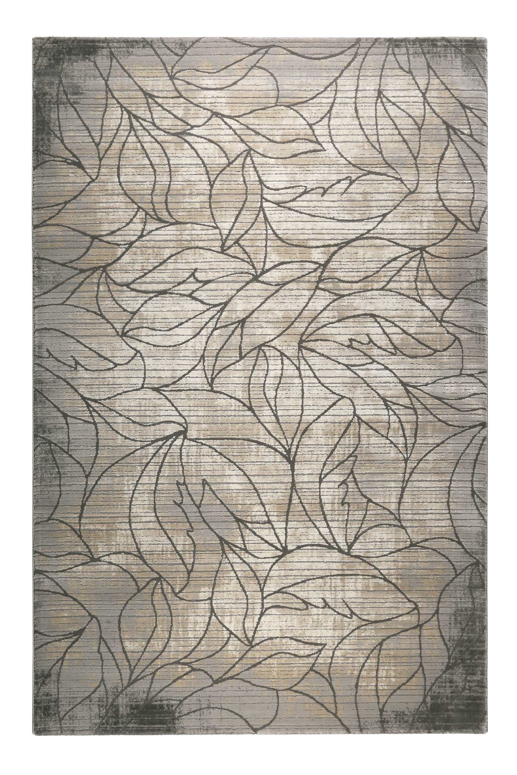 Esprit Teppich Grau Beige Vintage Kurzflor "Tera"