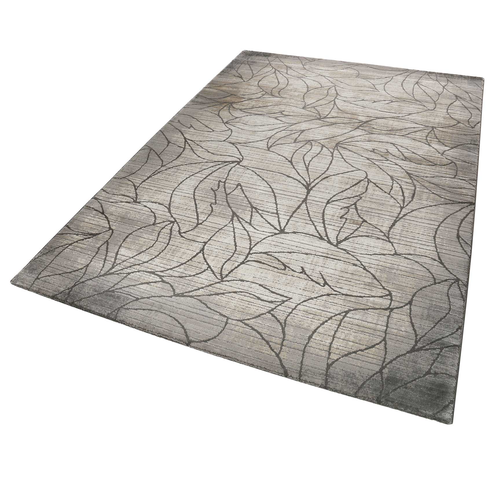 Esprit Teppich Grau Beige Vintage Kurzflor "Tera"
