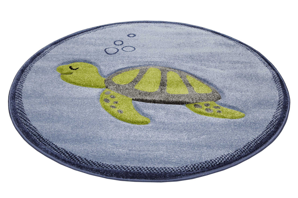 Esprit Kinderteppich Blau "TURTLE"