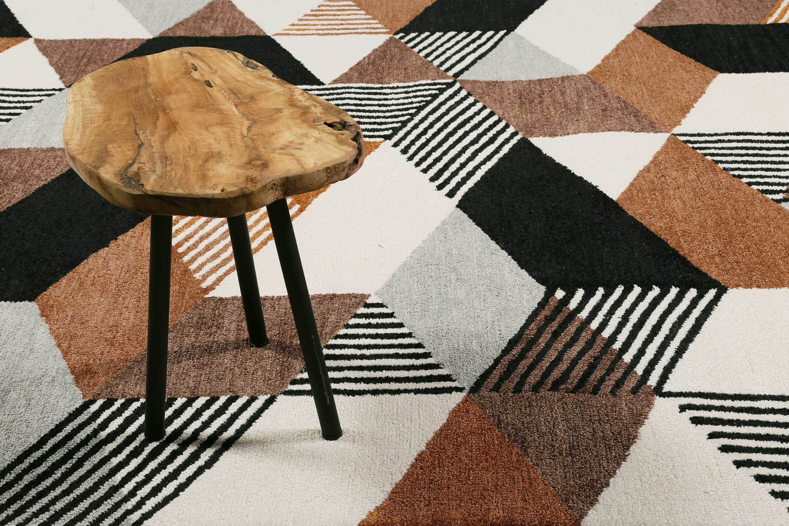 Esprit Kurzflor Teppich Braun "Uptown"