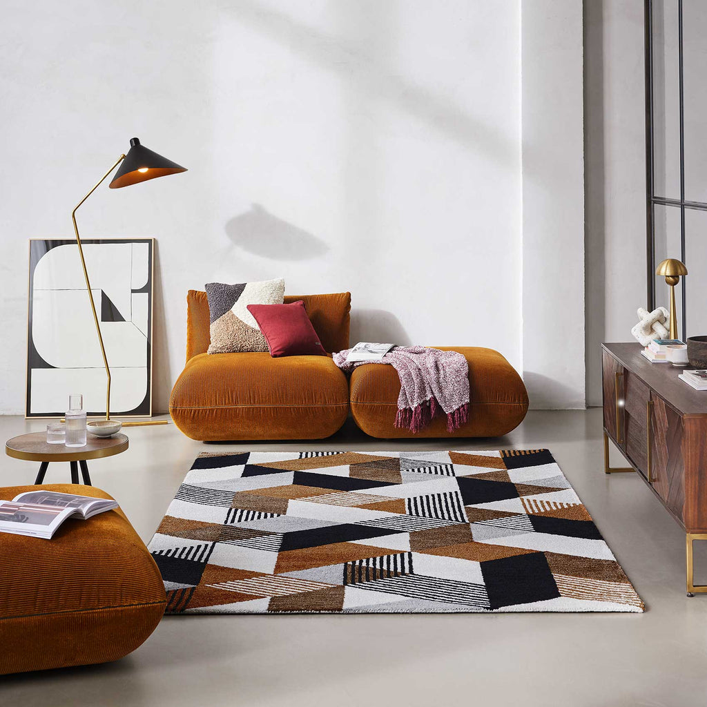 Esprit Kurzflor Teppich Braun "Uptown"