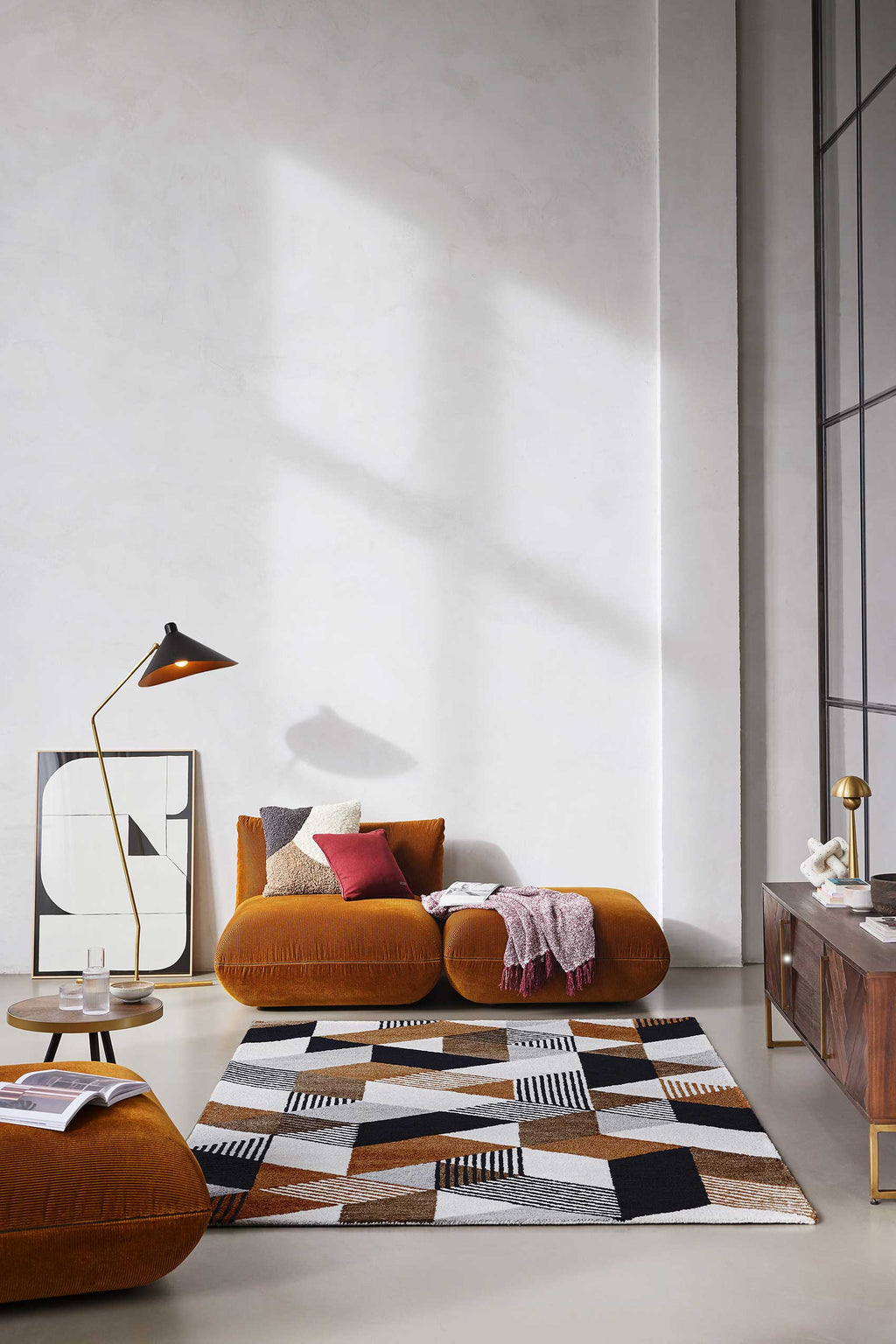 Esprit Kurzflor Teppich Braun "Uptown"