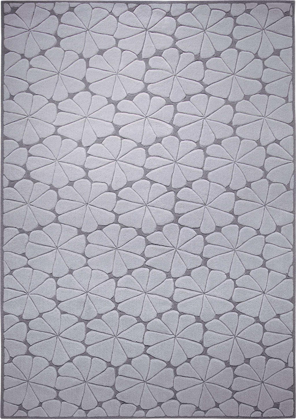 Esprit Kurzflor Teppich aus Wolle "Urbania" grau silber
