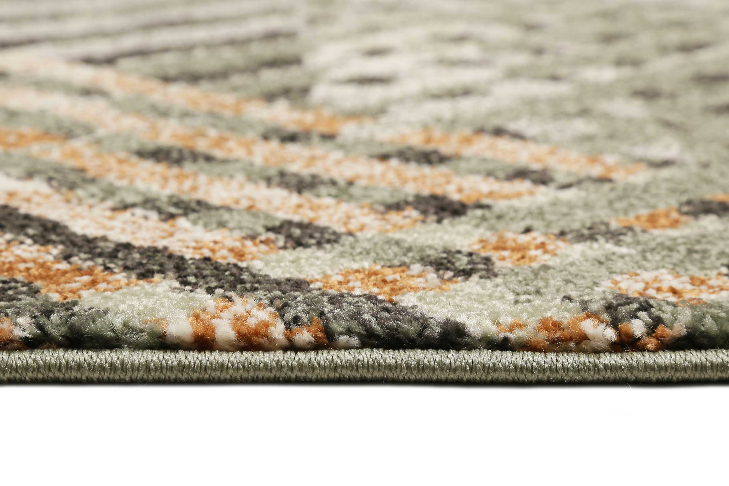 Esprit Teppich Grün Grau Braun Kurzflor "Vario"