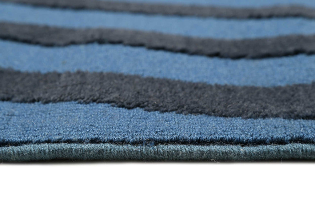Esprit Wollteppich Blau "Vector"