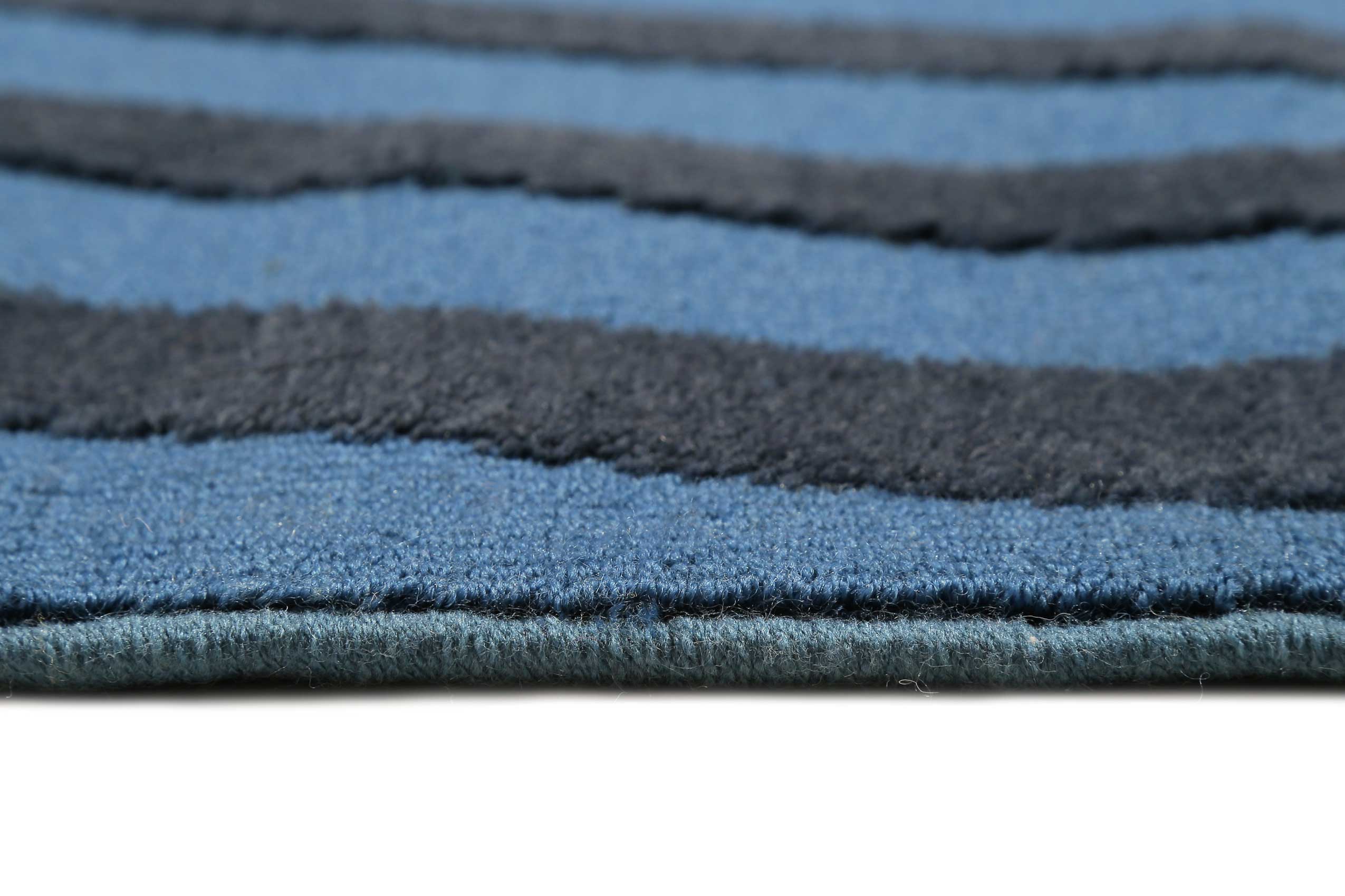 Esprit Wollteppich Blau "Vector"