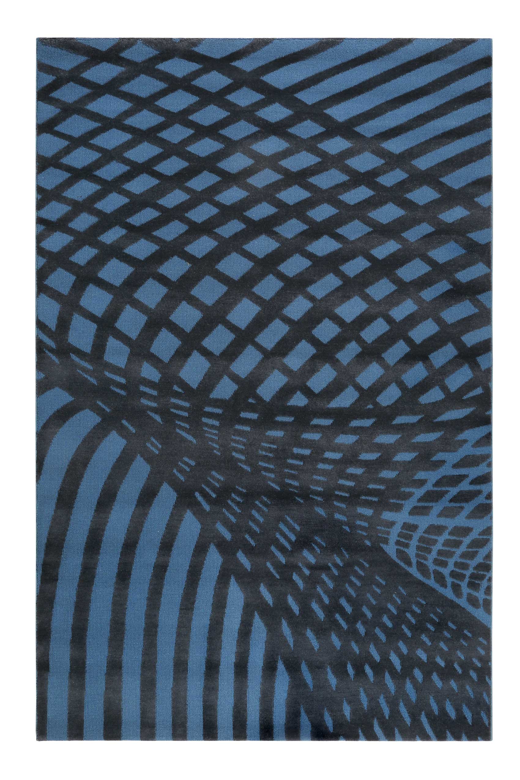 Esprit Wollteppich Blau "Vector"