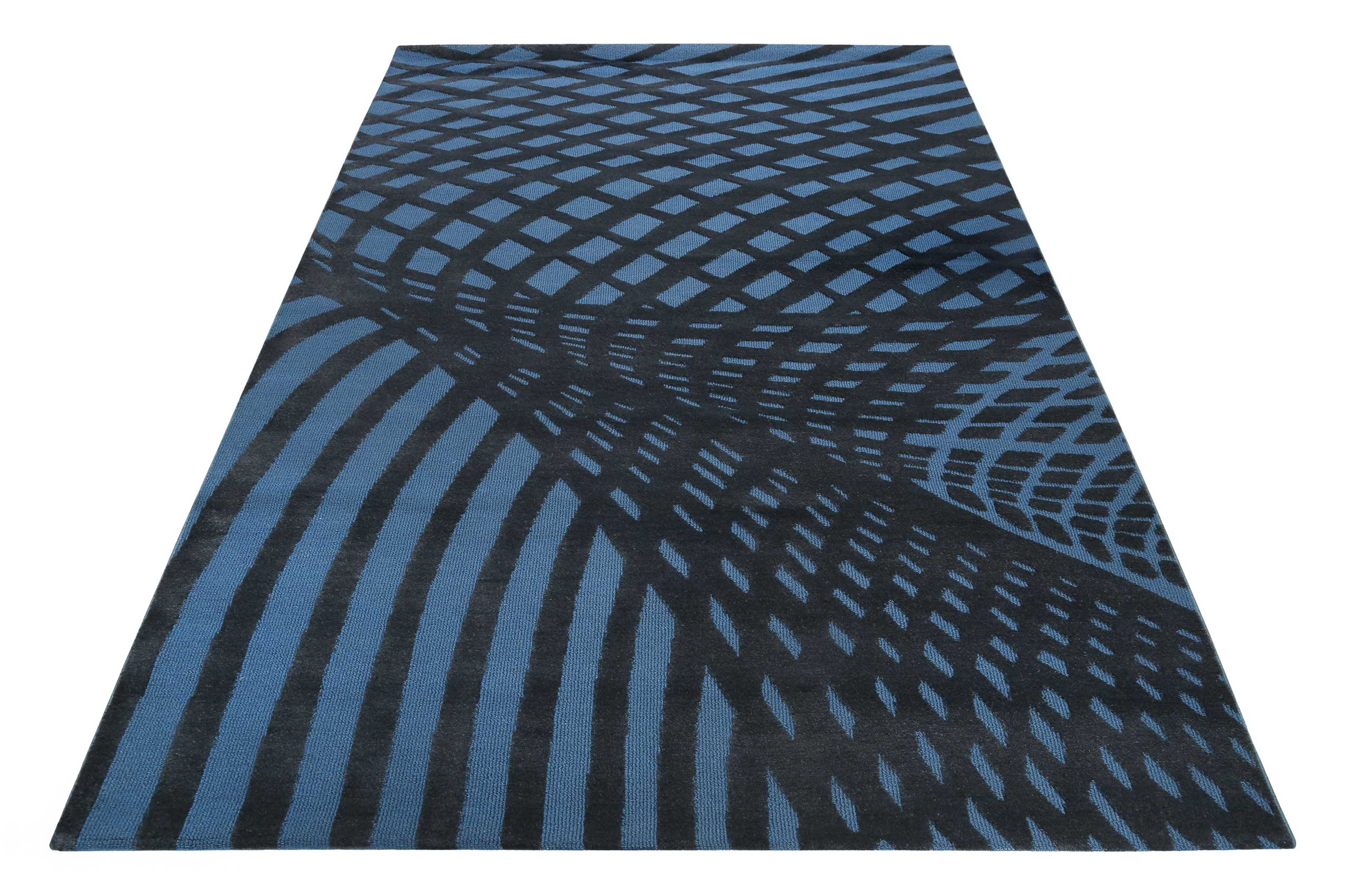 Esprit Wollteppich Blau "Vector"