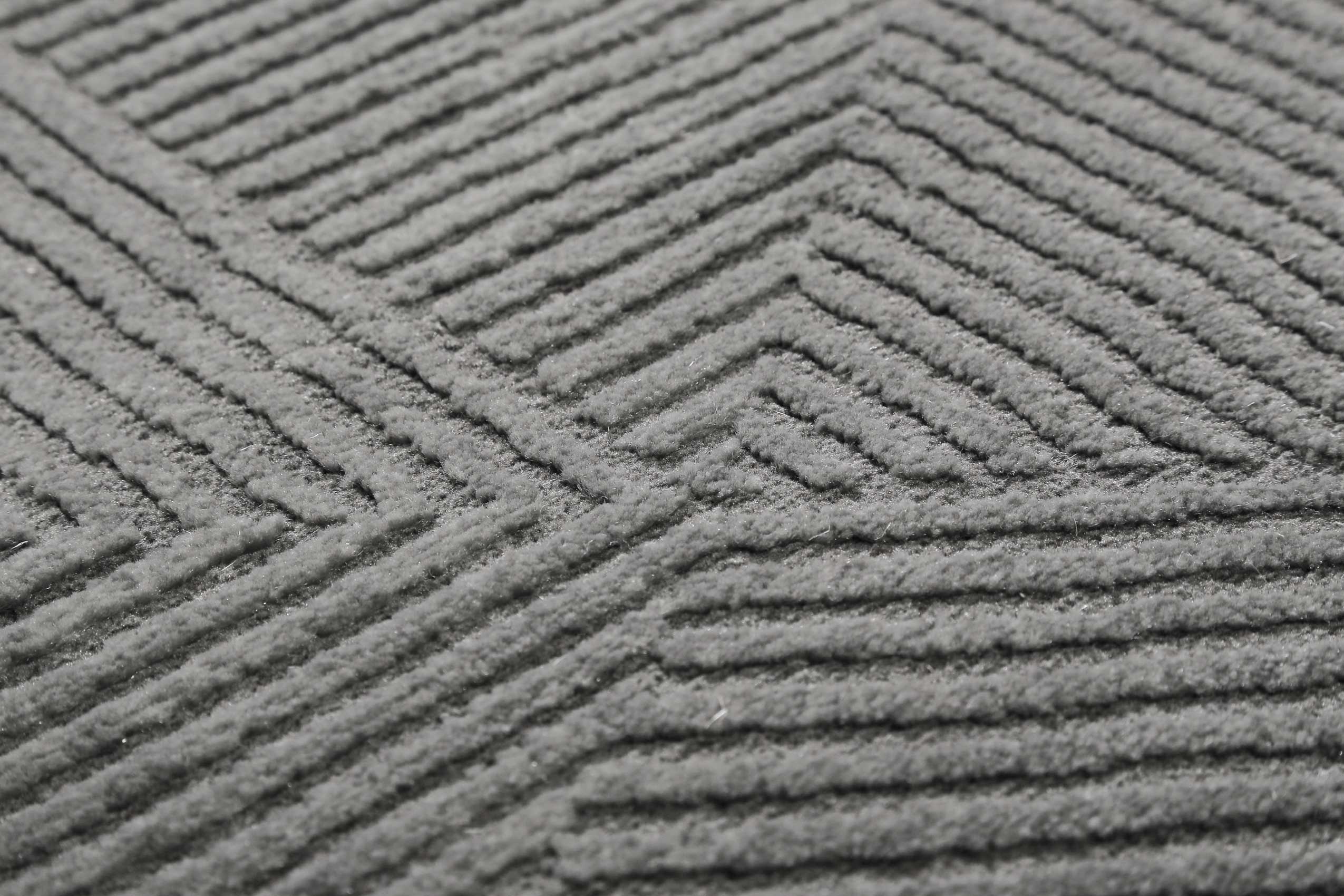 Esprit Teppich Grau Taupe Kurzflor "Velvet Groove"