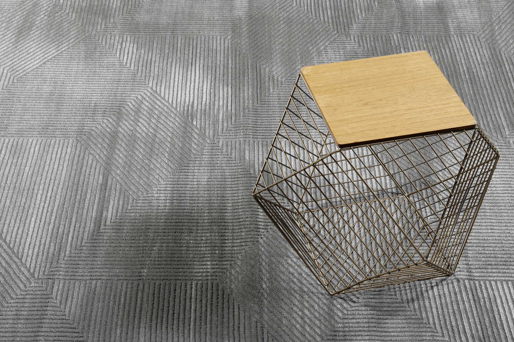 Esprit Teppich Grau Taupe Kurzflor "Velvet Groove"