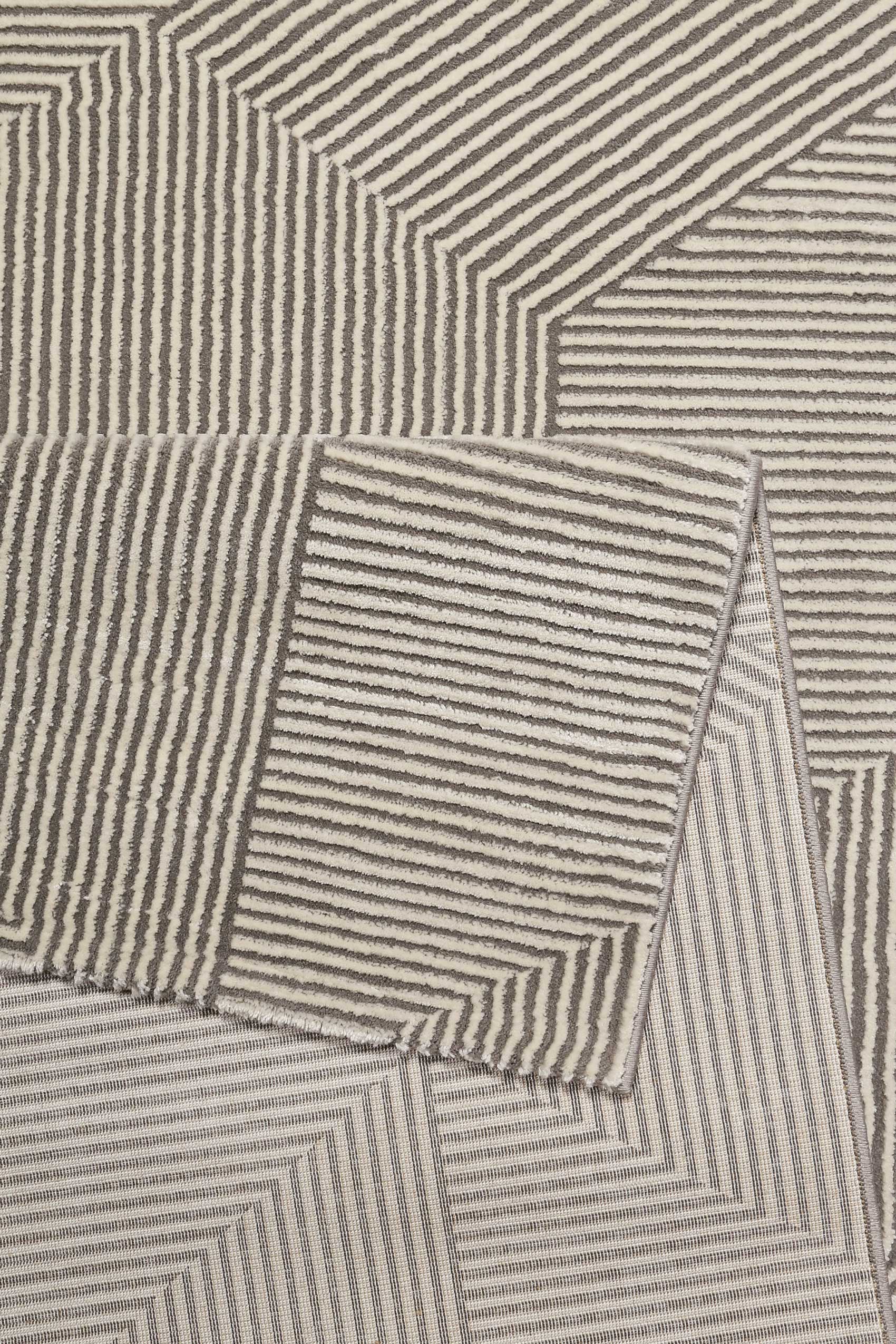 Esprit Teppich Beige Braun Kurzflor "Velvet Groove"
