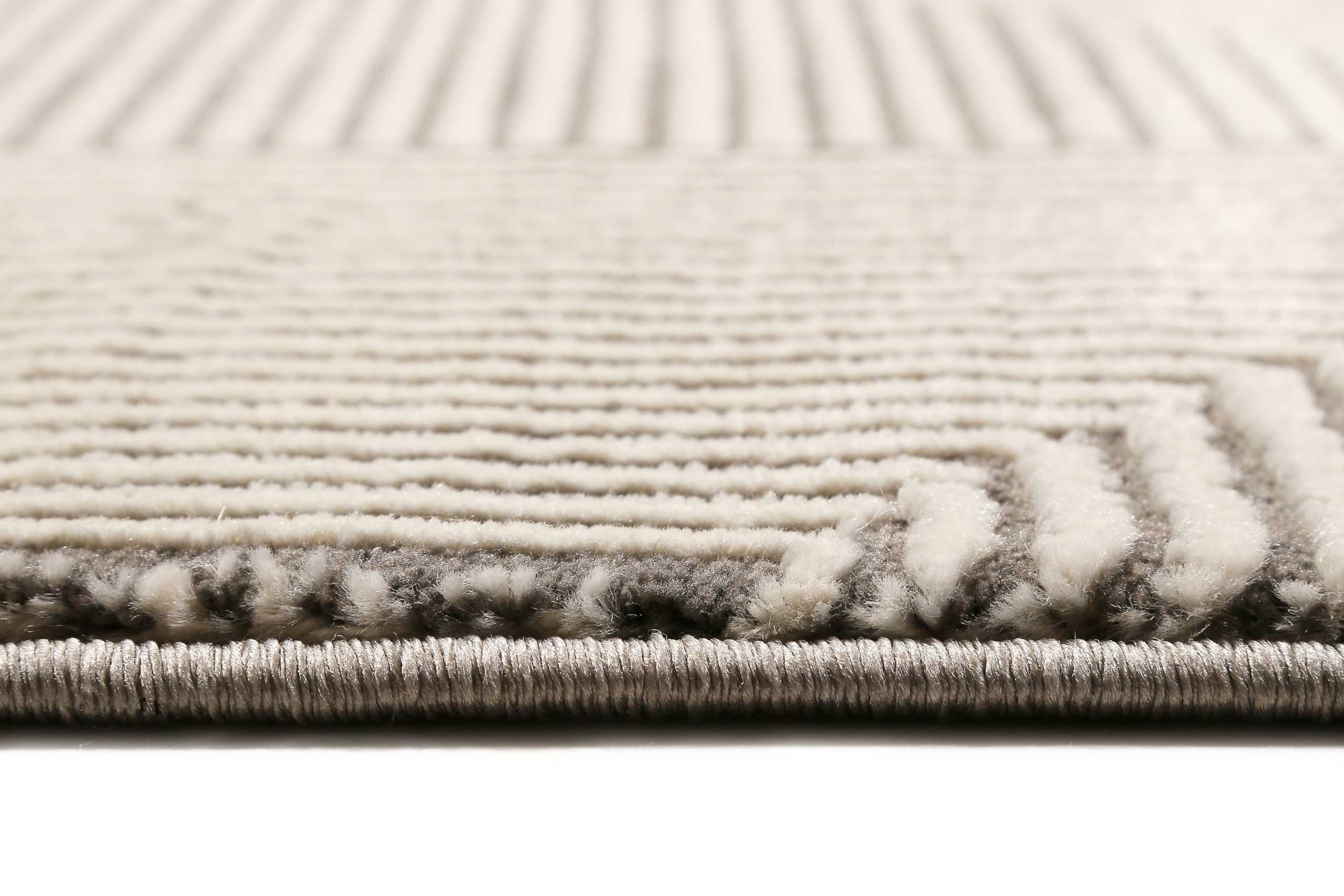 Esprit Teppich Beige Braun Kurzflor "Velvet Groove"
