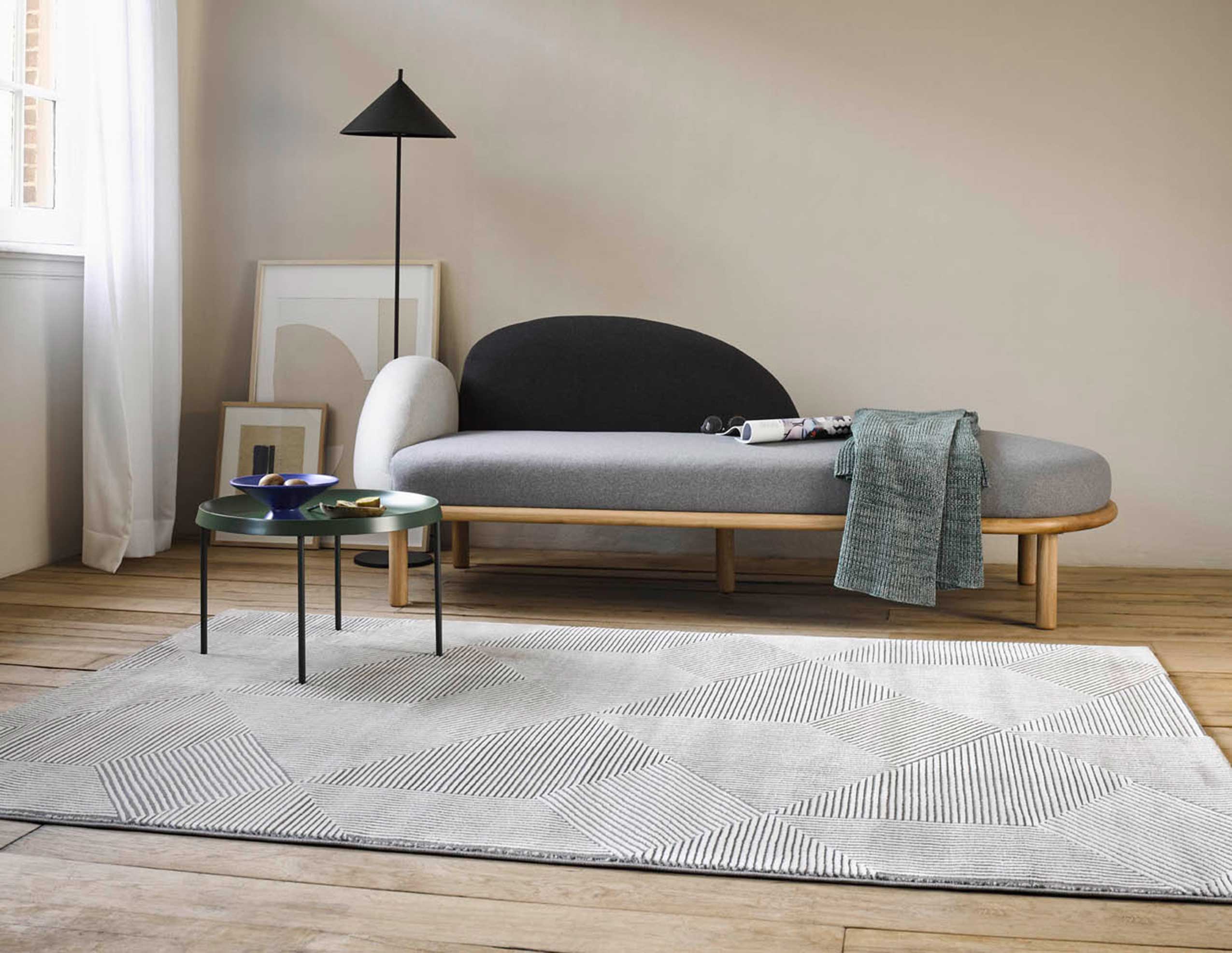 Esprit Teppich Beige Braun Kurzflor "Velvet Groove"