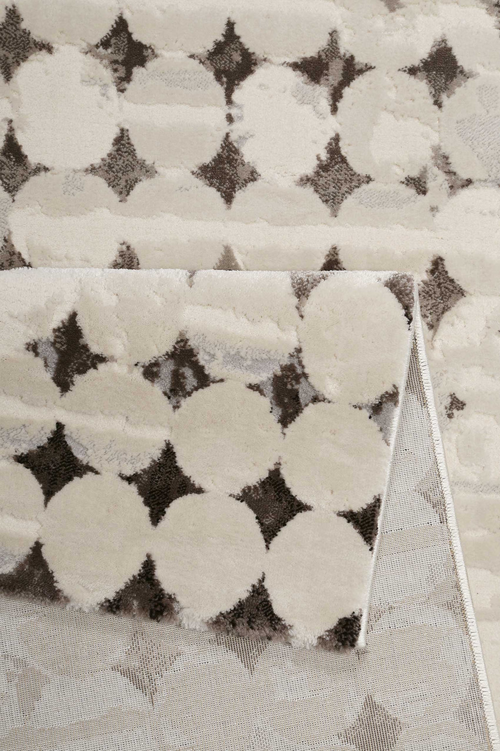 Esprit Kurzflor Teppich "Velvet Spots" beige braun