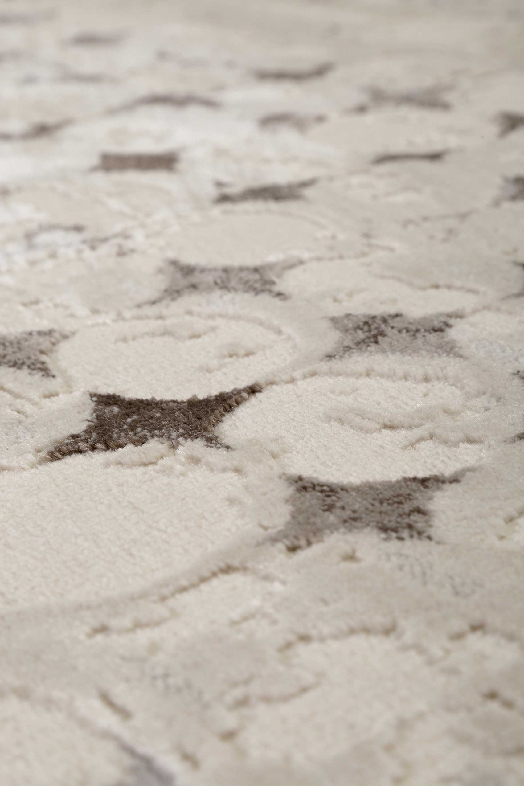 Esprit Kurzflor Teppich "Velvet Spots" beige braun