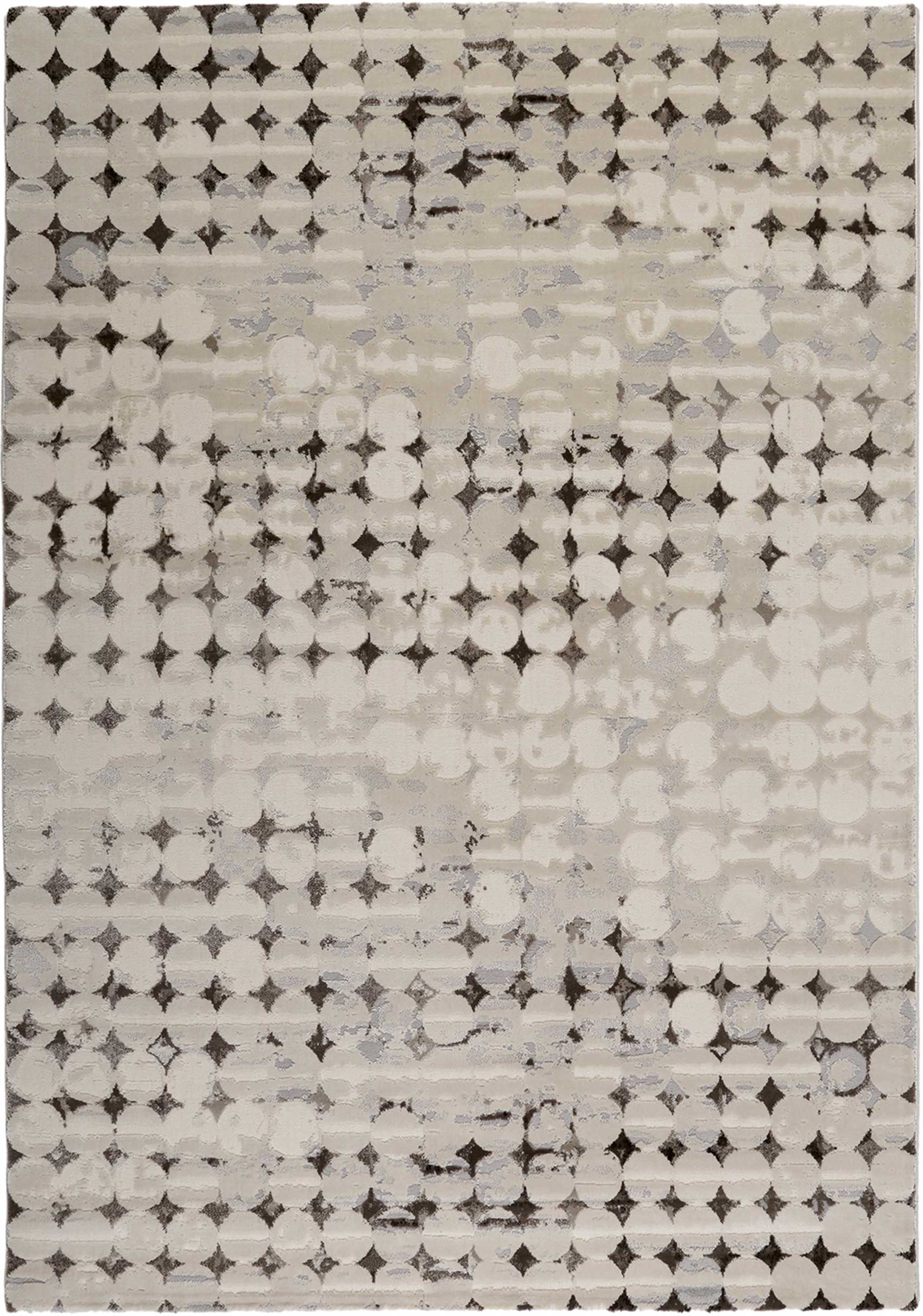 Esprit Kurzflor Teppich "Velvet Spots" beige braun