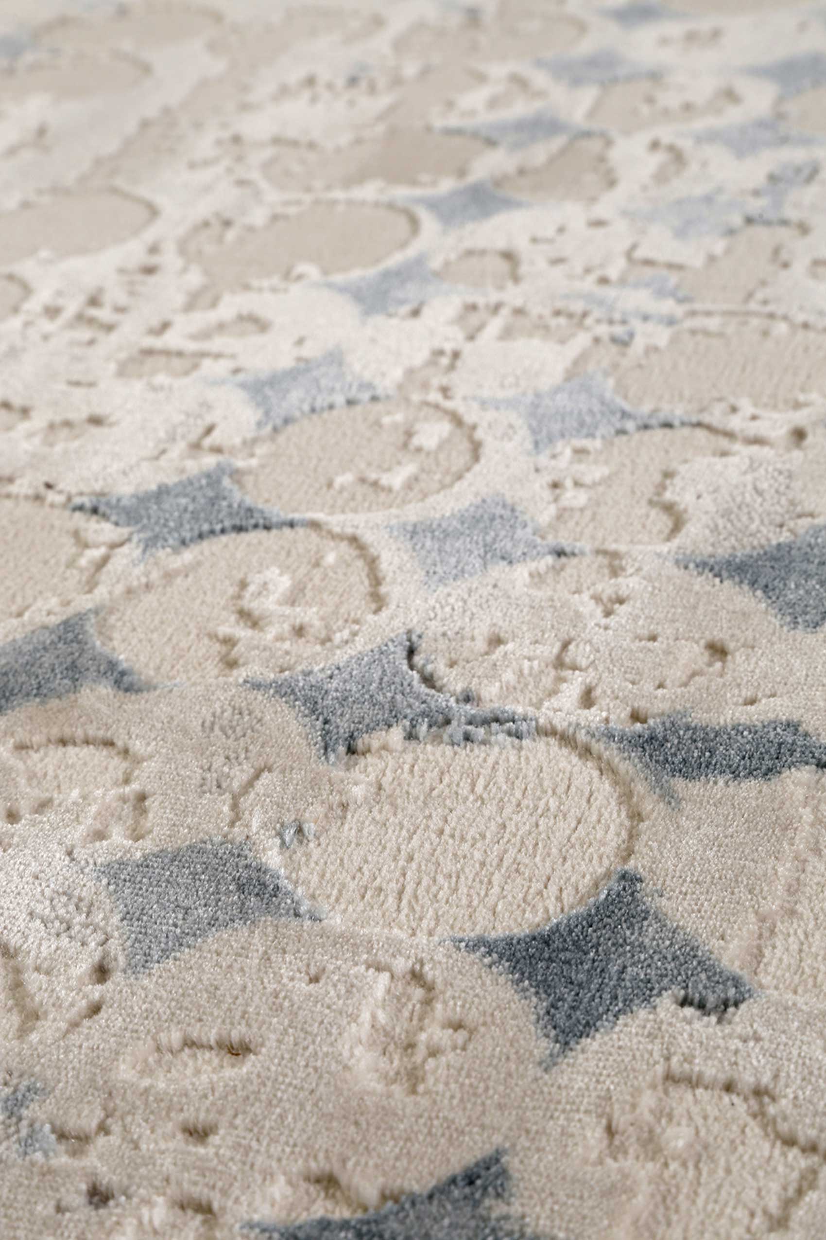 Esprit Teppich Beige Türkis Kurzflor "Velvet Spots"