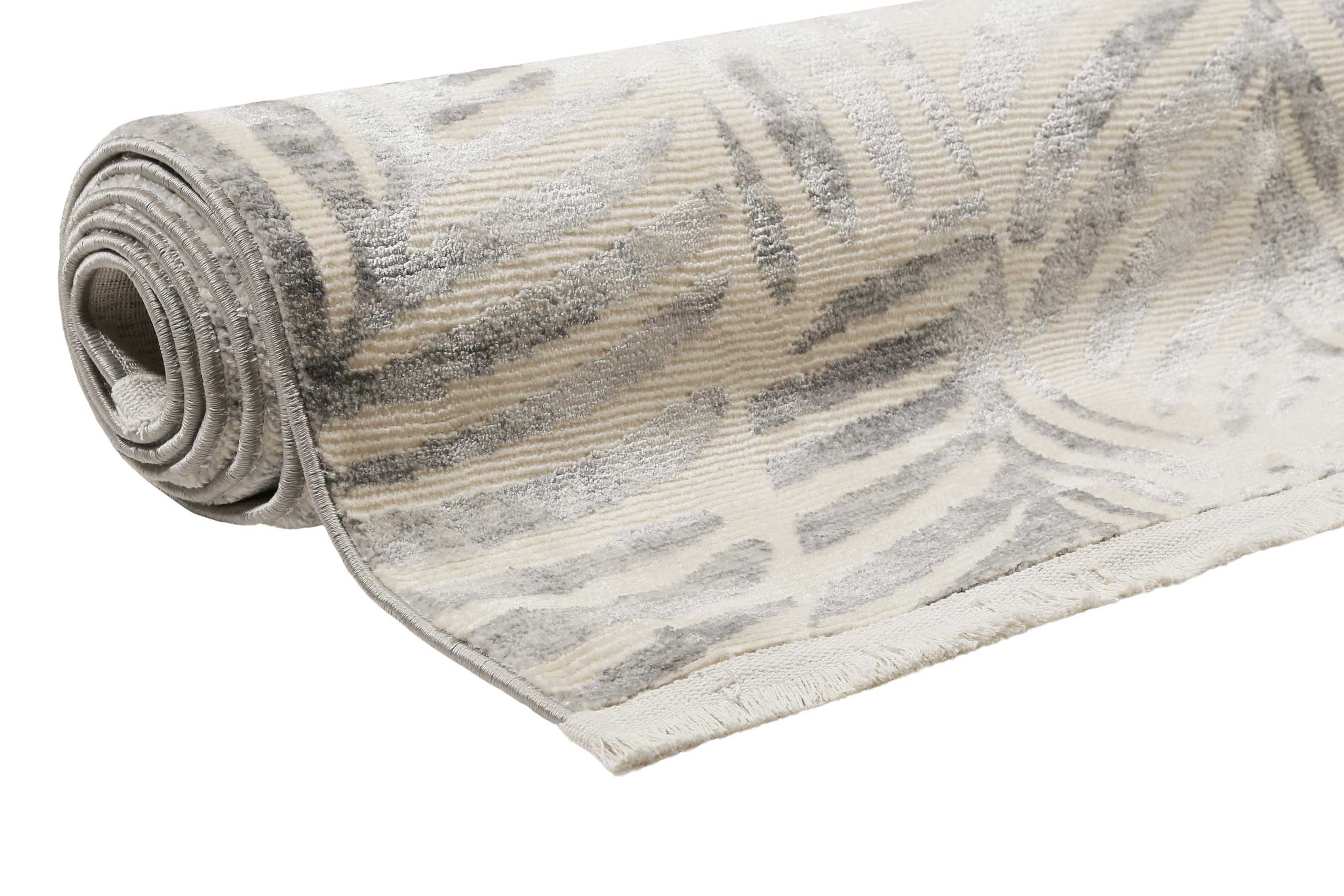 Esprit Teppich Creme Weiß Grau meliert Kurzflor "Victoria"