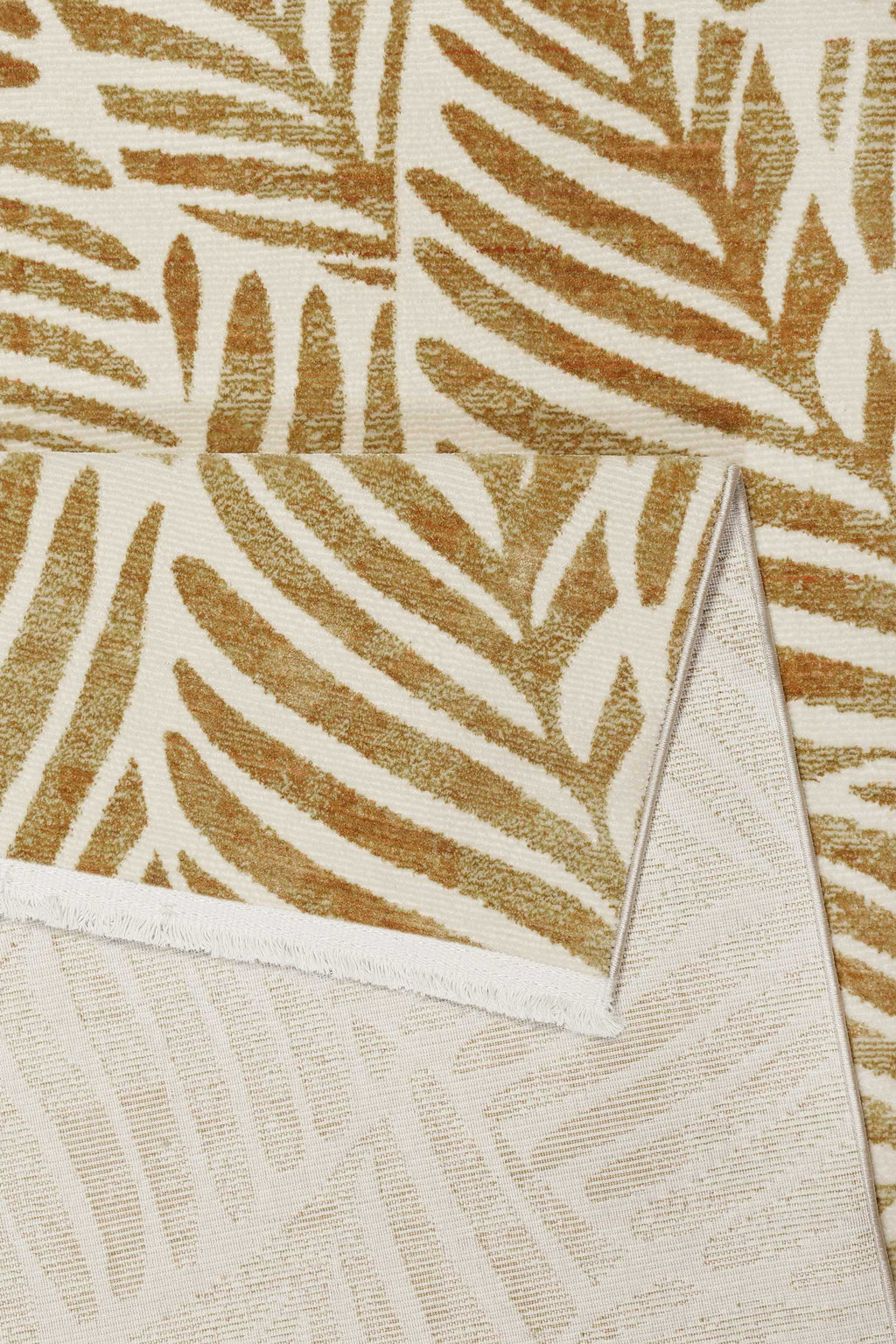 Esprit Teppich Creme Weiß Kupfer Gold meliert Kurzflor "Victoria"