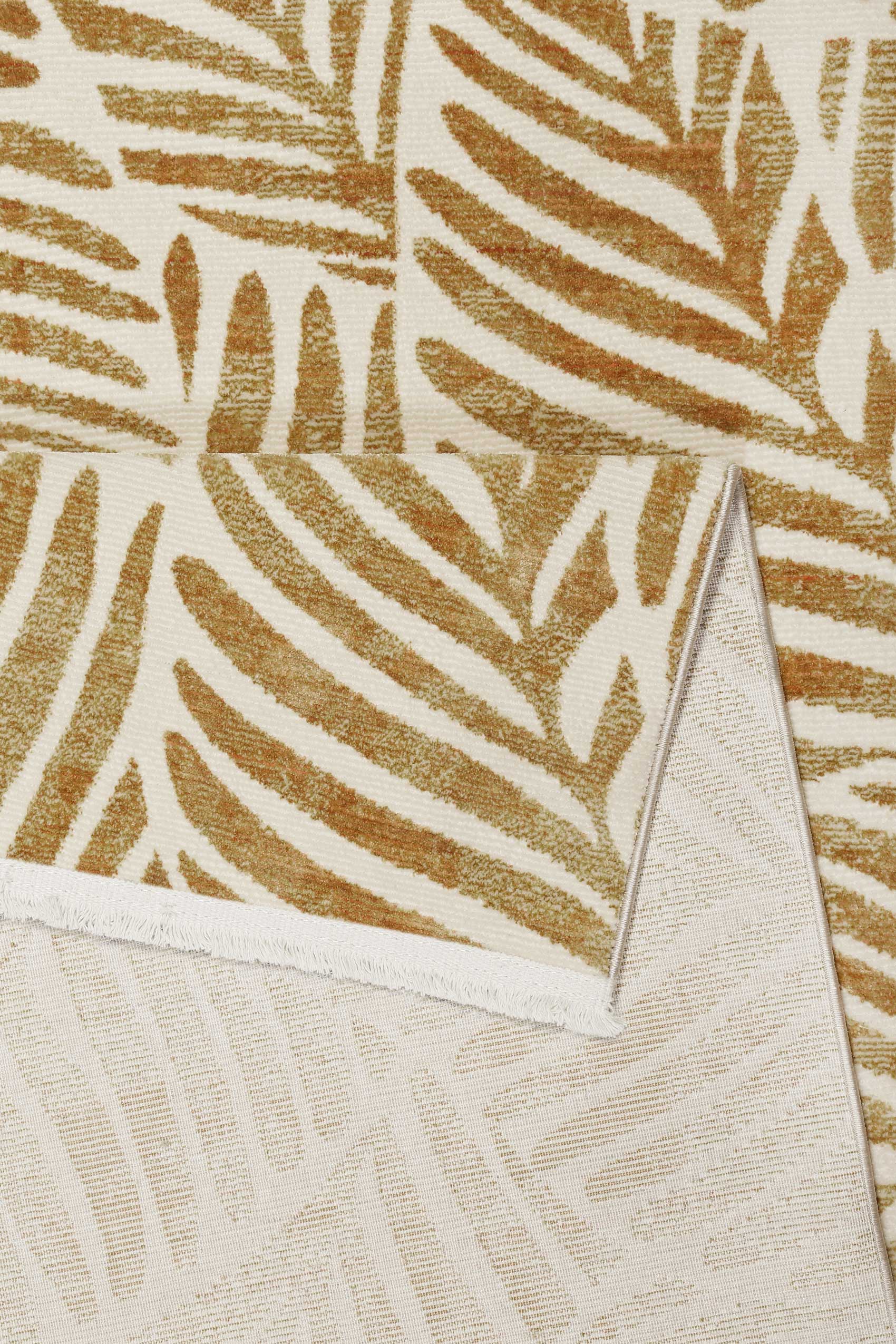 Esprit Teppich Creme Weiß Kupfer Gold meliert Kurzflor "Victoria"