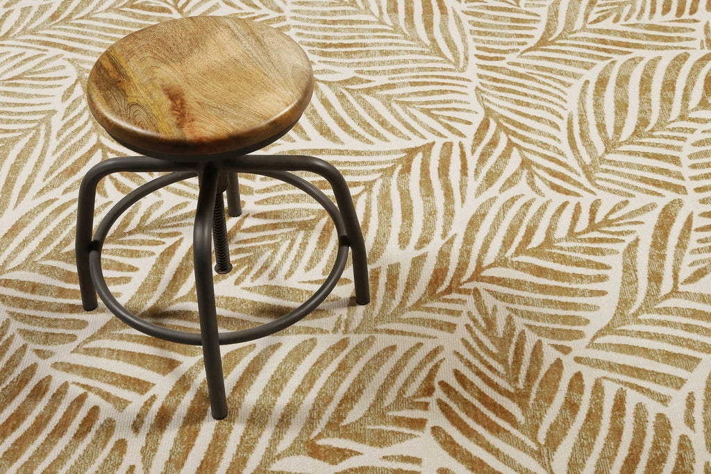 Esprit Teppich Creme Weiß Kupfer Gold meliert Kurzflor "Victoria"