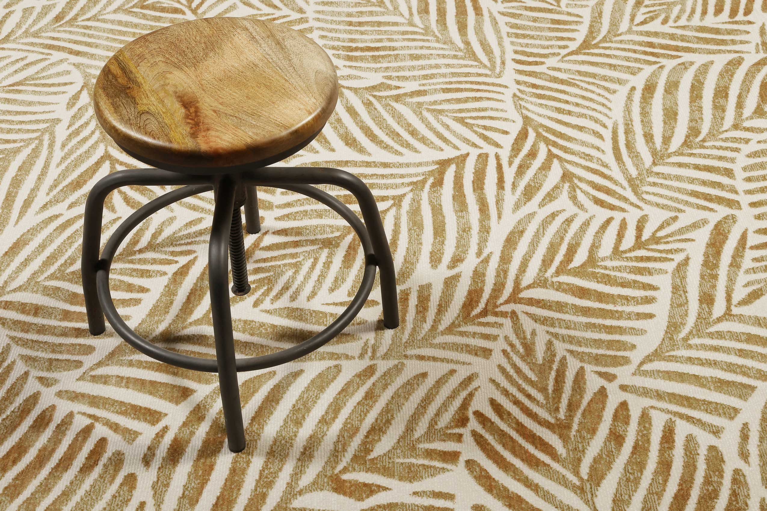 Esprit Teppich Creme Weiß Kupfer Gold meliert Kurzflor "Victoria"