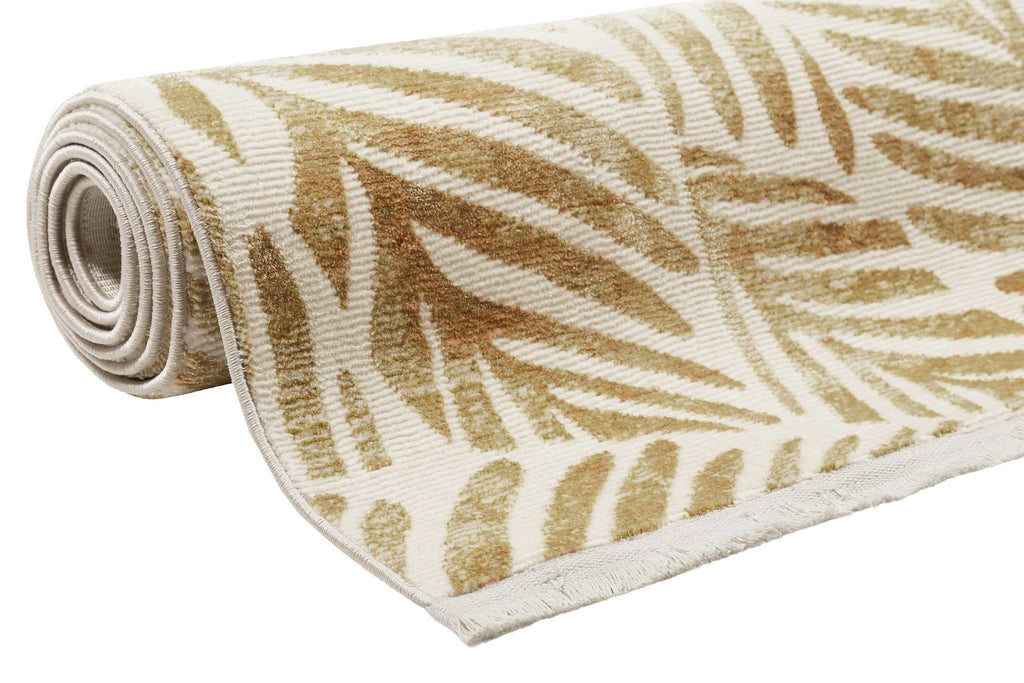 Esprit Teppich Creme Weiß Kupfer Gold meliert Kurzflor "Victoria"