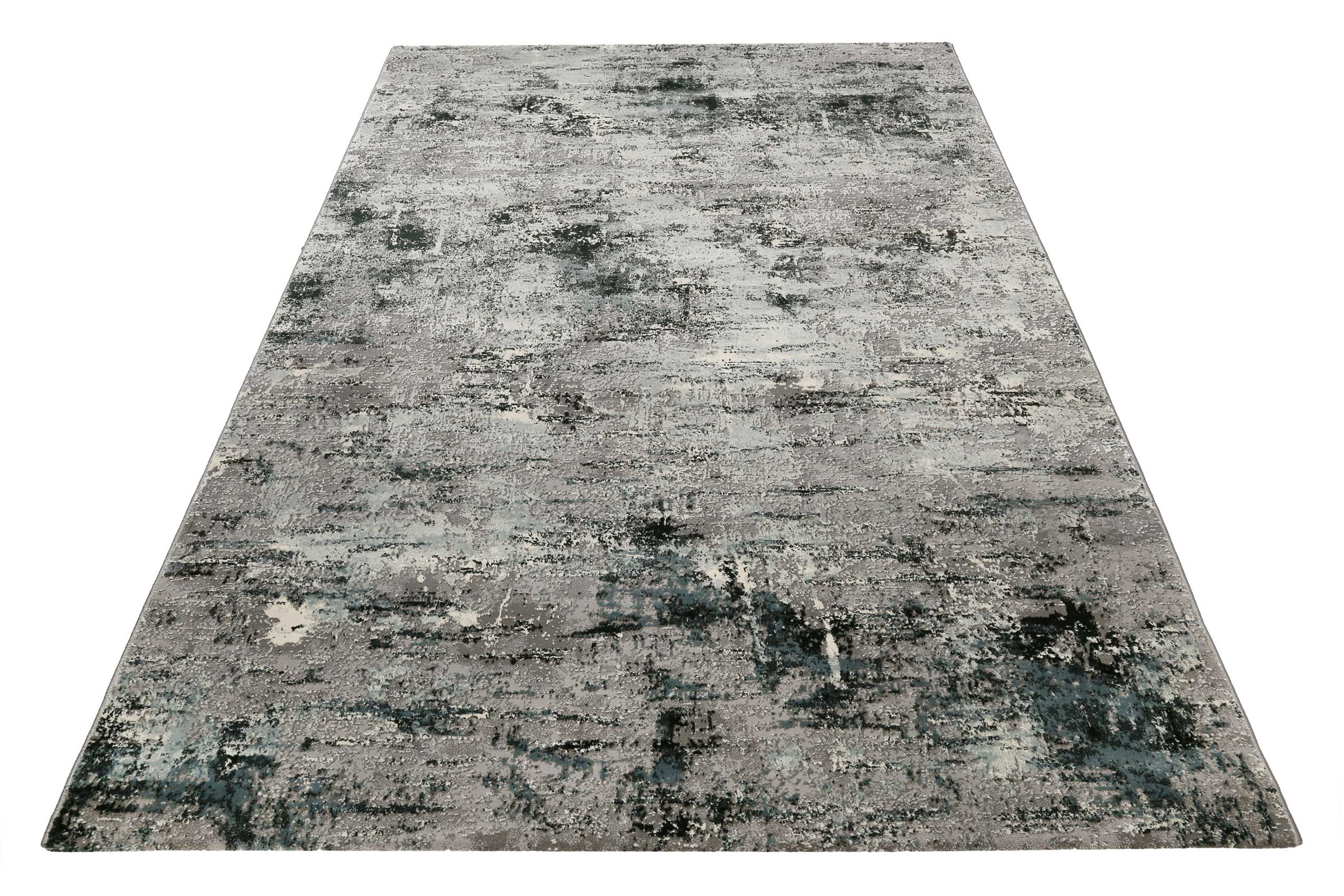 Esprit Teppich Grau Türkis Kurzflor "Vintage Feels"