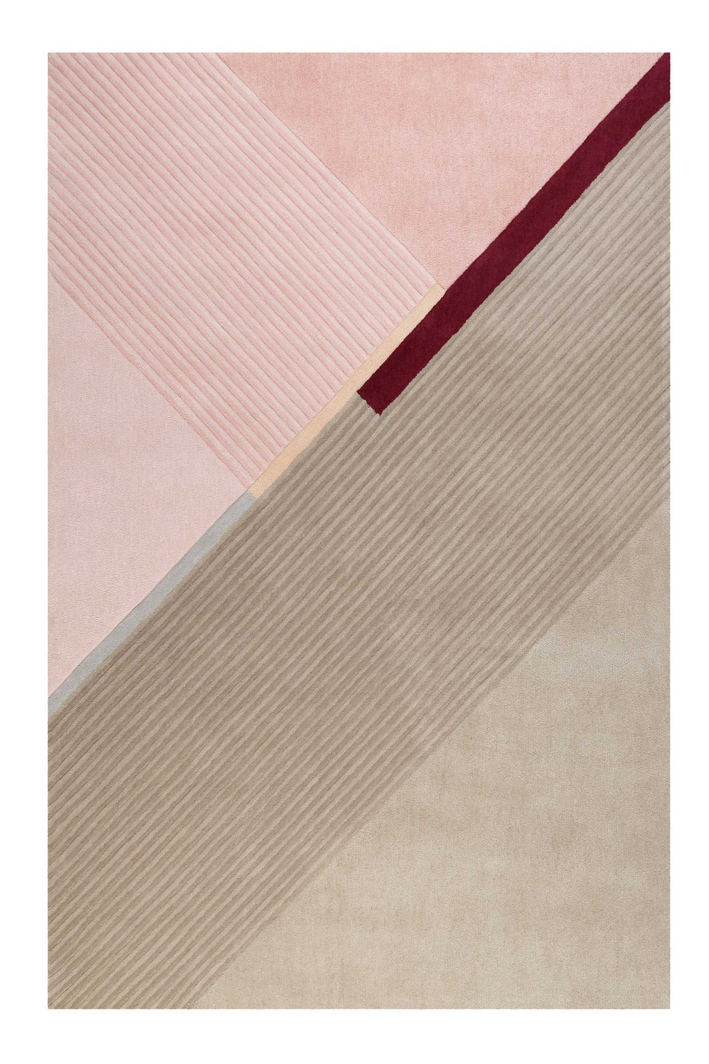 Esprit Teppich Beige Rosa Kurzflor "XAZ"